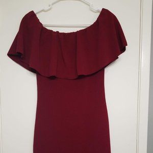 Almost Famous Burgundy Dress
